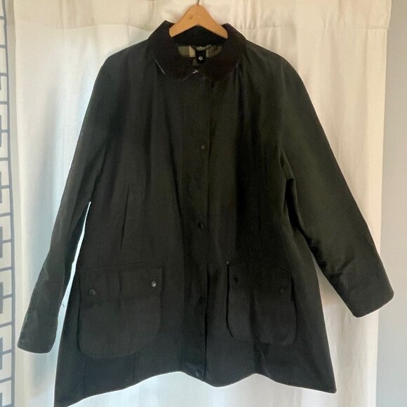 Barbour Beadnell Waxed Cotton Jacket 1X / US16-18 - Picture 3 of 10